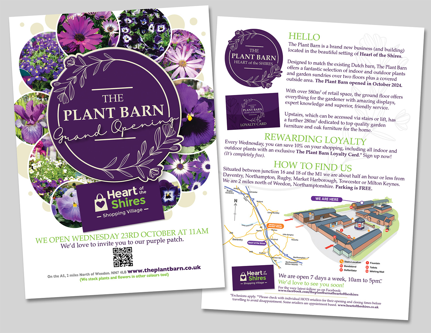 leaflet design the plant barn